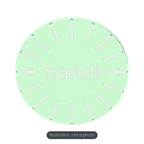 Glow Green — Illustration of the colour, not a photograph of a printed part.